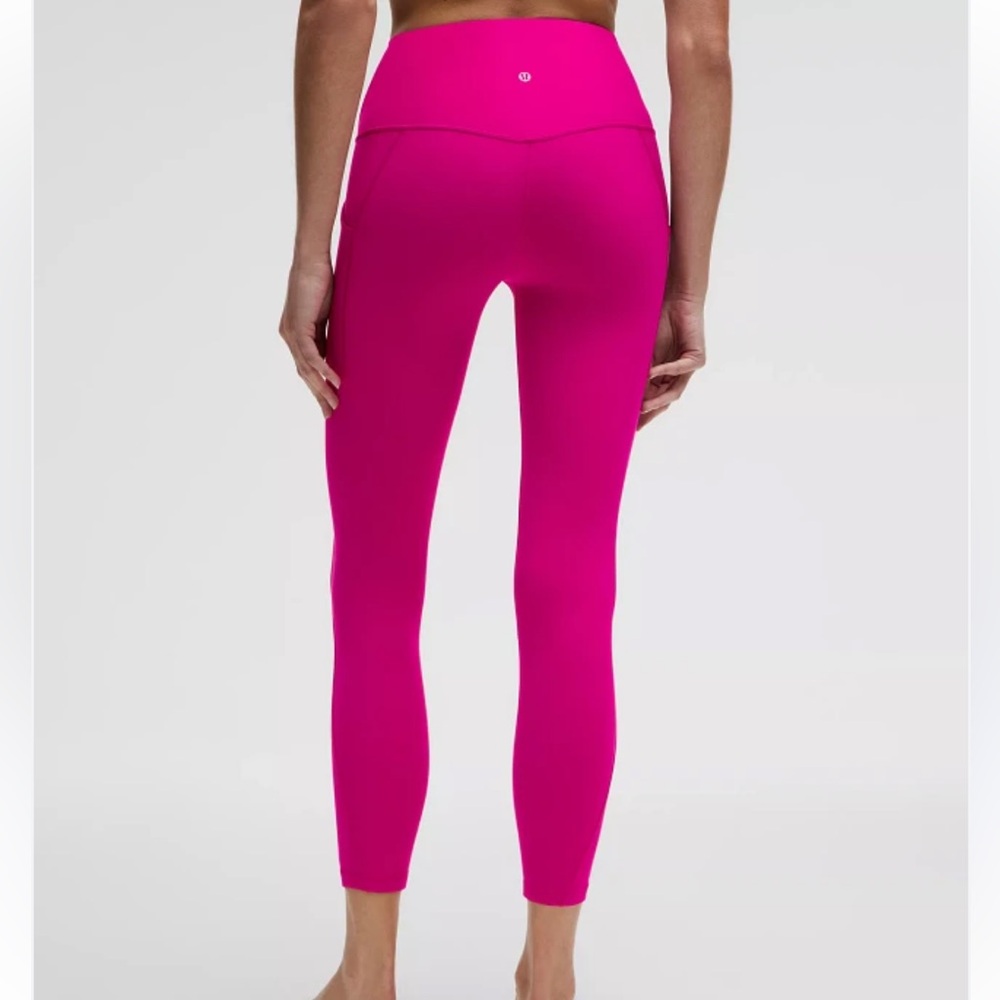 Lululemon NWOT Align™ High-Rise Pant Magenta Pink Waistband Pocket Size 0 Yoga - Picture 2 of 10
